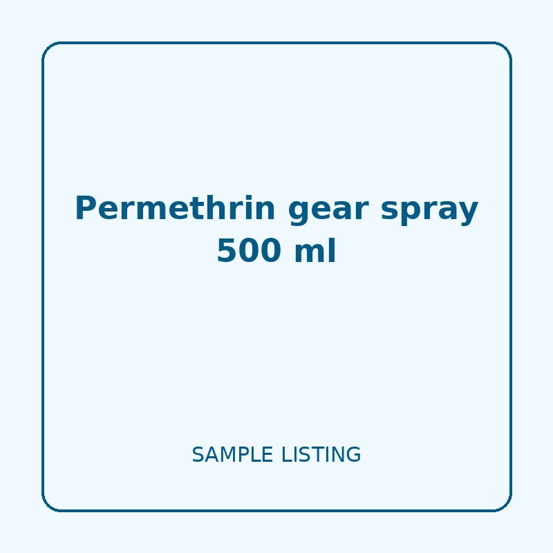 Permethrin gear spray 500 ml - Sample Protect